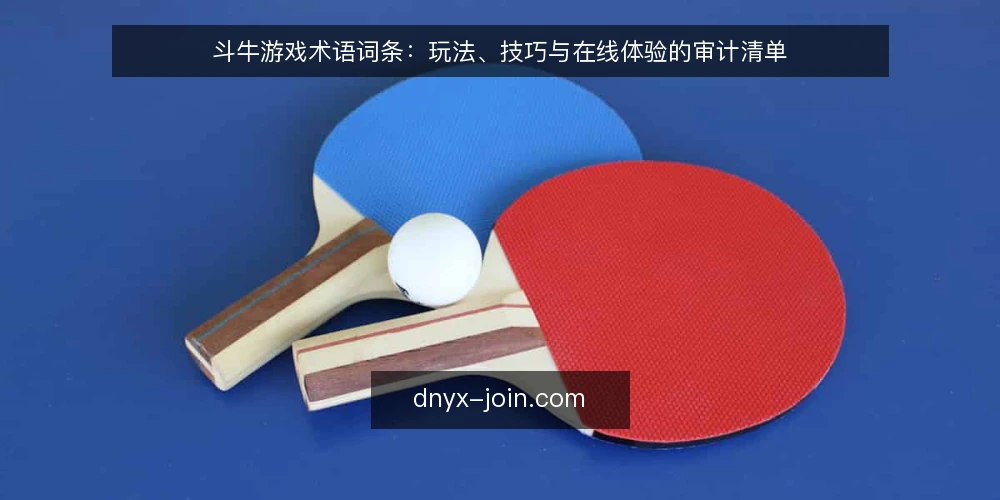 斗牛游戏术语词条：玩法、技巧与在线体验的审计清单 — 为什么现在要审计术语理解 配图